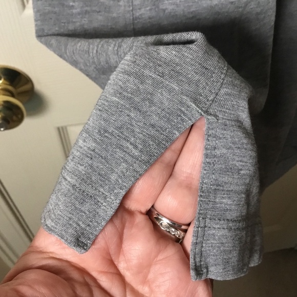 Lululemon Day Tripper Heathered Gray Open Back Casual Dress - 6 - Picture 8 of 9